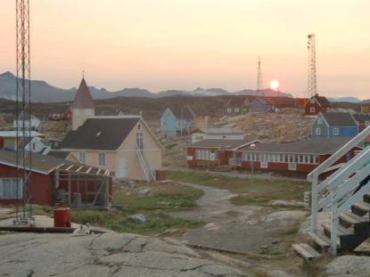 Midnatssol Saqqaq, Grønland
